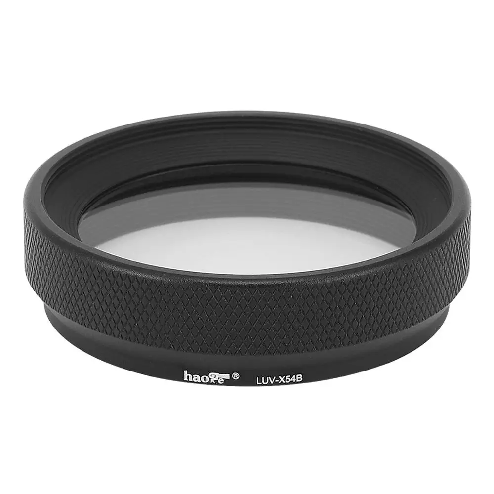 HaogeLUVX54BMetalLensHoodwithMCUVProtectionMulticoatedUltravioletLensFilterfor