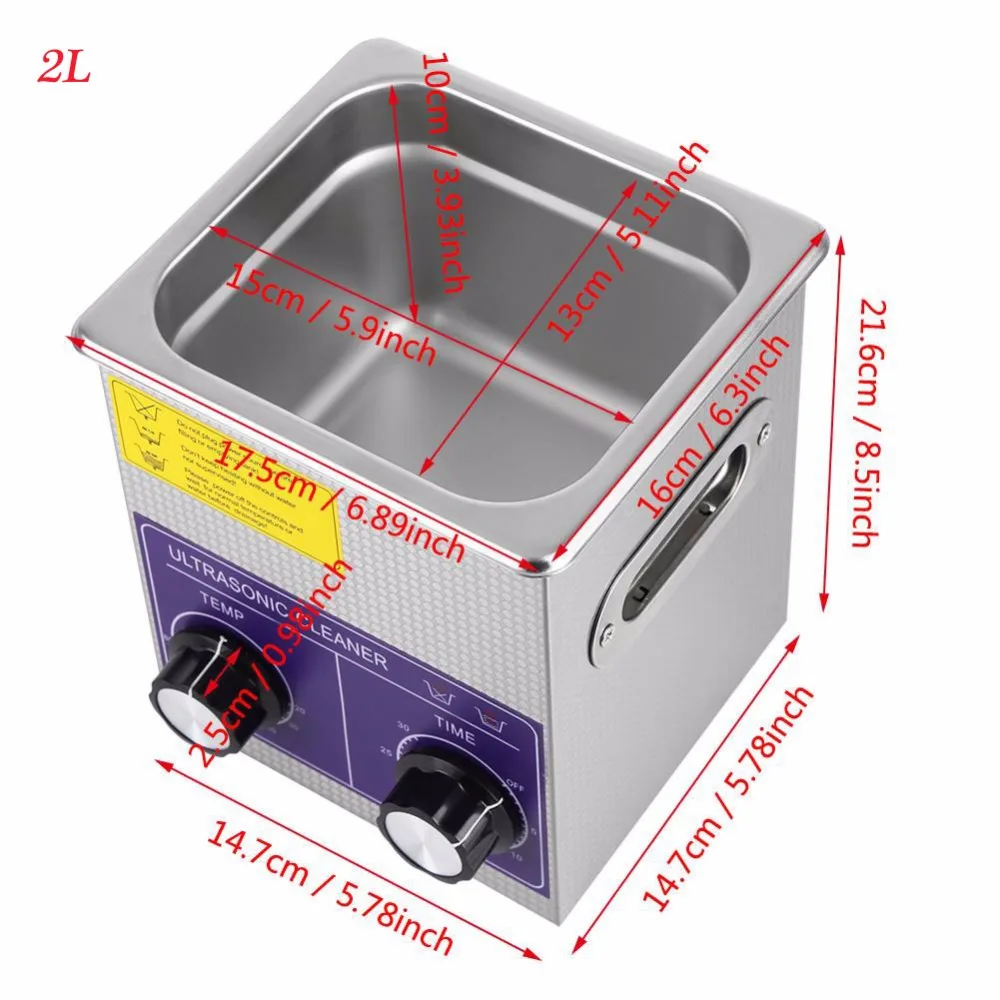 14L 10L 6L 3L 2L нержавеющая сталь 220V механический Ультра звуковой очиститель для ванны с подогревом и таймером Очистительная банка машина с корзиной sonic