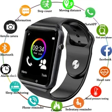 Спортивные Шагомер SmartWatch A1 Bluetooth наручные часы с sim-камерой Smartwatch для Android смартфонов Россия хорошо, чем DZ09