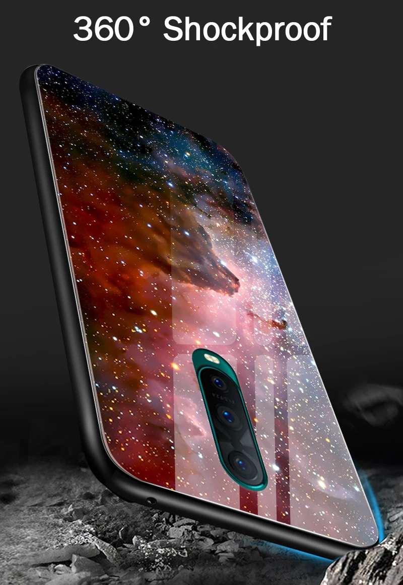 Противоударный жесткий чехол для OPPO R15X R17 Pro A3S A39 A59 A57 A7X A9 закаленное Стекло крышка Reno10x зум F1S F9 F11 найти K1 бант из ленты TPU с изображением