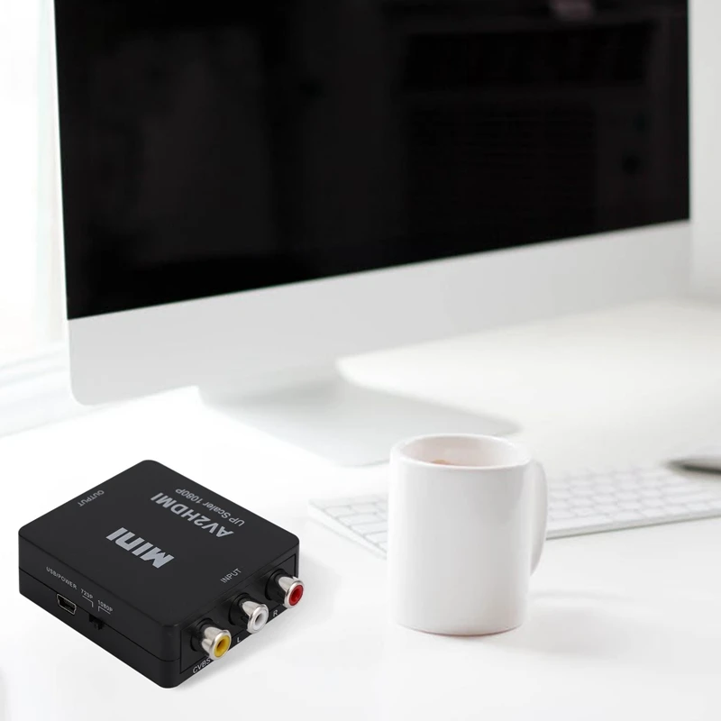  Rca a Hdmi Av a Hdmi 1080P Mini Composito Rca Cvbs Av a Hdmi Hd Video Audio Adapter per Xbox 360 PS