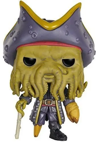 

Original Movie Pirates of the Caribbean Davy Jones 10cm Vinyl Doll Action Figure Collection Model Toys