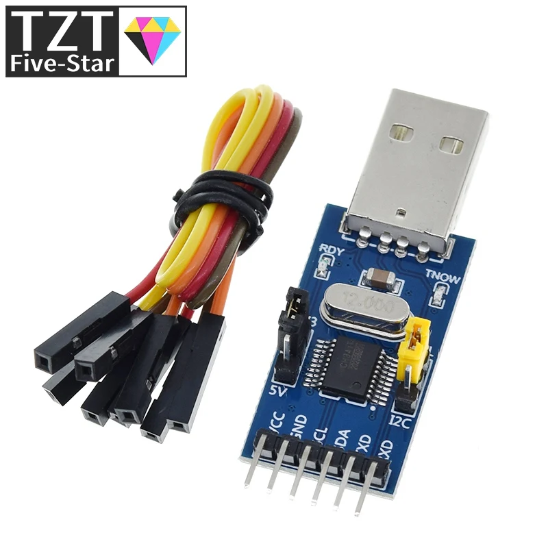 2-в-1 модуль CH341T 3 В 5 в USB для I2C IIC UART TTL одночипового последовательного порта
