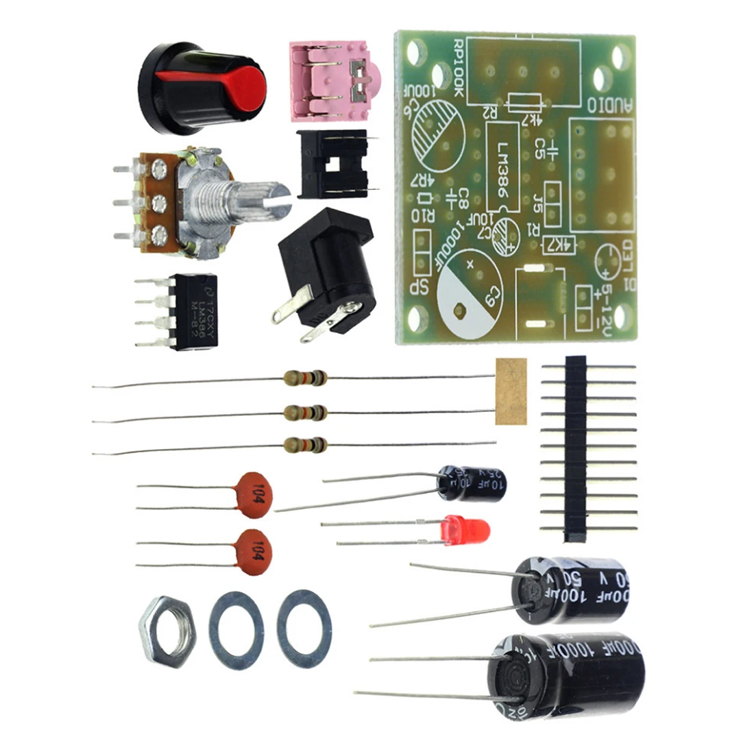 Умный электронный DIY комплект LM386 супер мини аудио усилитель DIY набор Trousse LM386 Amplificador плата модуля 3-12 В