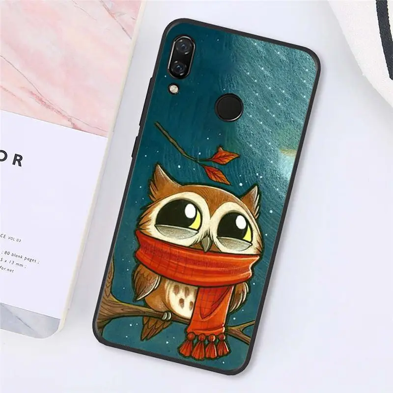 Cartoon cute animal owl
