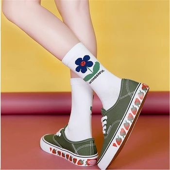 

Beauty Flower Socks Golf Long Tube Stockings Women's Classics Knee High Socks Sport Long Socks