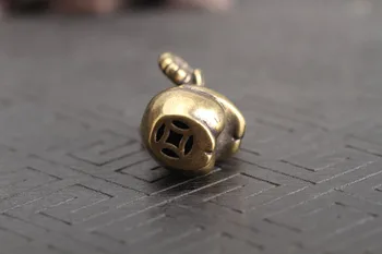 

12 ovejas del zodiaco talismán latón puro antiguo colgante