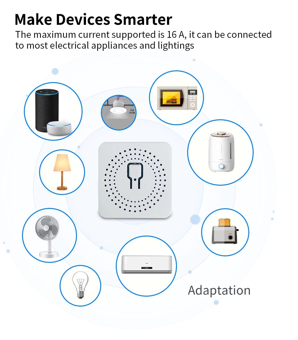 Homekit DIY Smart Switch MINI Remote Control Wifi Switch Automation Module Support An External Work with Alexa Google Home light switch brass