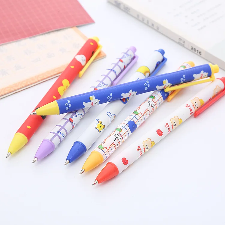 40pcs Animal Market Press Neutral Pen Ins High Face Value Press Water Pen Cute Student Pen Office Stationery Signature  Gel Pens bob dylan face value