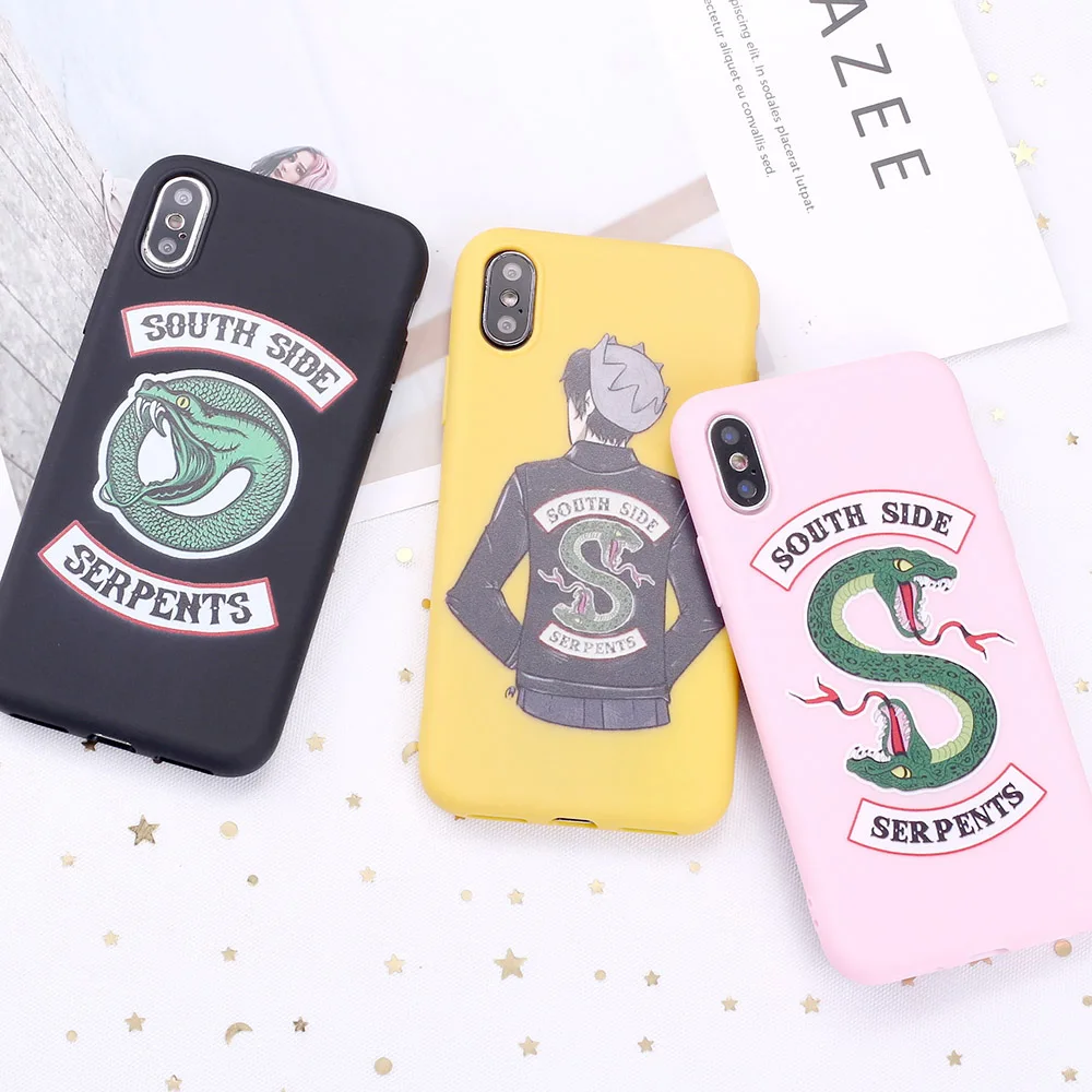 Силиконовый чехол для 12 13Mini 11 Pro 8 8Plus X XR 7 7Plus XS Max TV Riverdale Jughead Jones South Side Candy телефона