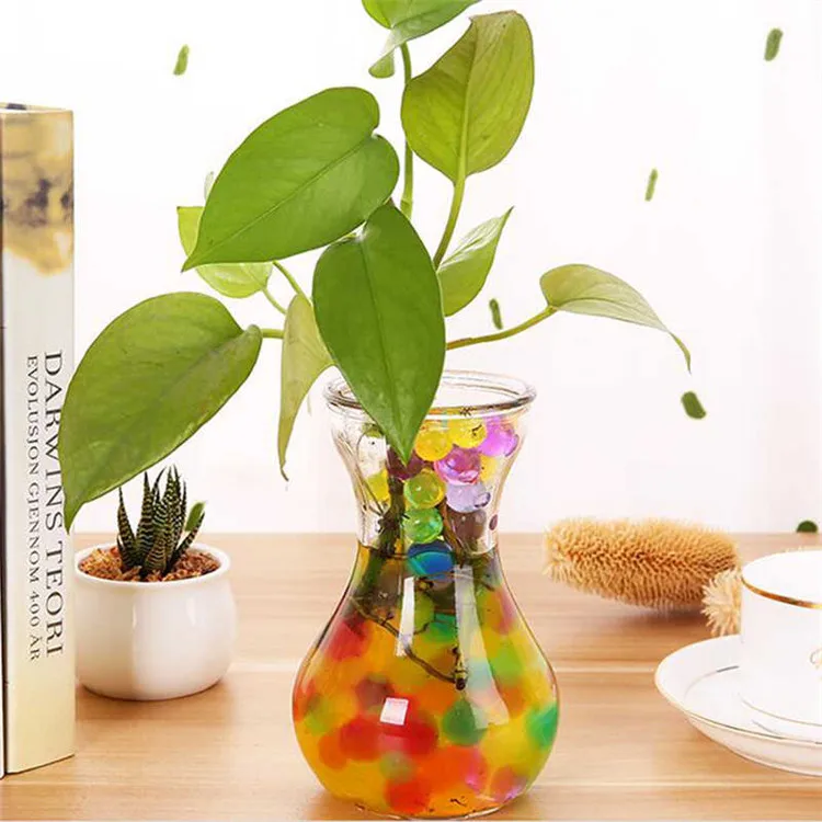 

1000pcs/10bag magic potted Crystal Soil Pearl Gel Ball Polymer Hydrogel Crystal Mud Bead Growth Magic Jelly Wedding wholesale