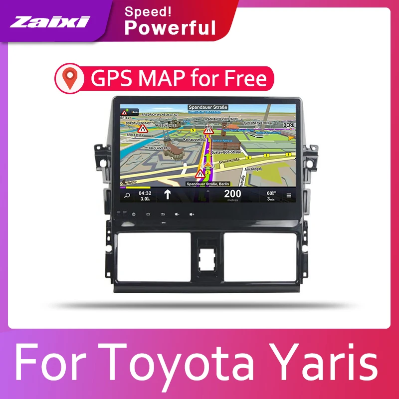 ZaiXi автомобильная система Android 1080P IPS ЖК экран для Toyota Yaris 2014 ~ 2016 автомобильный