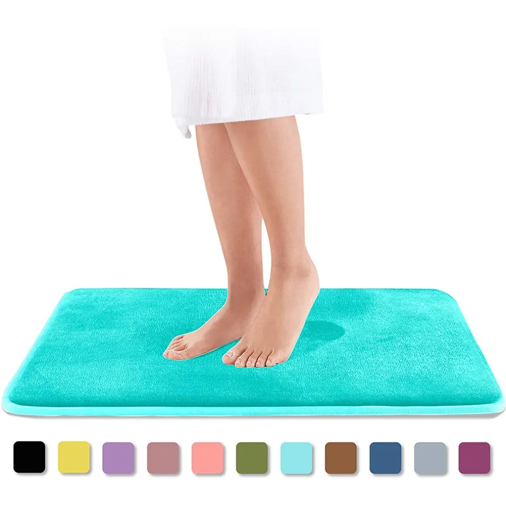 Coral Velvet Bathroom High Quality Non Slip Mat Anti Slip Carpet Mat