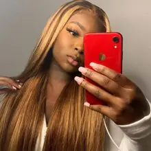 4 27 peluca Ombre hueso recto peluca con malla frontal 13x4 13x6x1 marrón encaje de colores frente pelucas de cabello humano cierre 4x4 peluca 180%