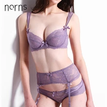Norens, ультратонкие, без губки, прозрачные, сексуальные, кружевные, дамское нижнее белье, вышивка, пуш-ап, бюстгальтеры, женские, плюс размер, комплект нижнего белья