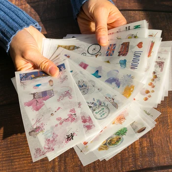 

6pcs/pack Cartoon Cute Stickers Stationery Stickers for Decoration DIY Album Diary Planner Bullet Journal Stickers