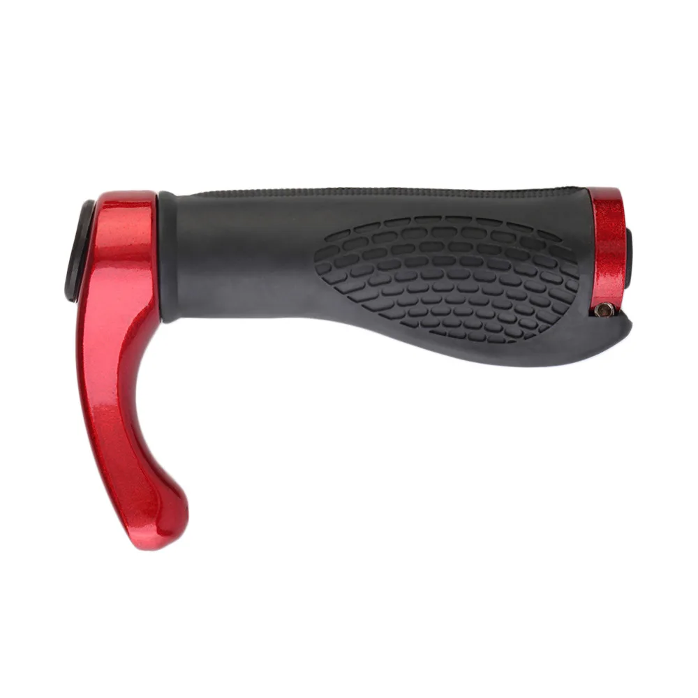 2pcs Cycling Handle Grip Bar End Durable Anti-slip Rubber Aluminum Alloy MTB Mountain road Bike Bicycle lock-on Handlebar Cover