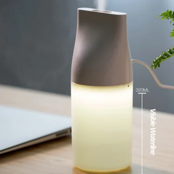 

320ml ultrasonic humidifier, ultra-quiet USB aroma air diffuser essential oil atomizer, suitable for infant and office vehicles