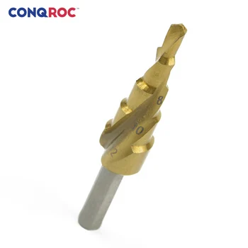 

4~12mm Step Drill Bit Spiral Groove Pagoda Drill Bit Triangle Shank
