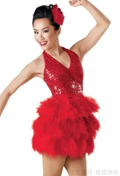 

2018 Real New Women Gymnastics Leotard Ballet Dress For Children Professional Ballet Dance Dress Tutu Jazz Costumes Performance