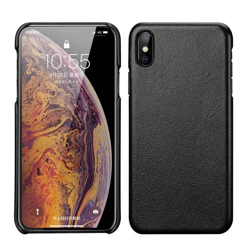 Чехол из натуральной кожи для iPhone X XR XS Max 11 Pro MAX чехол Роскошный Матовый чехол из натуральной коровьей кожи для iPhone XR XS Max чехол для задней панели