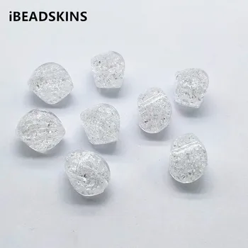 

New arrival! 20x15mm 170pcs Acrylic Clear Crack Twisted oval beads for Earrings DIY parts,Jewelry Earrings Findings & Components