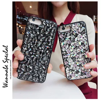 高級金属クラスプカードバッグ財布ロングチェーンシリコンケースカバーiphone 11プロxs最大xr × 8 7プラスseファッションハンドバッグケース