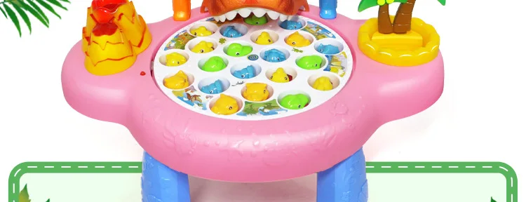 Hui Cheng Summer Children Fishing Toys Magnetic Fish Electric Light with Music Fishing Taiwan Hot Sales Product Toy