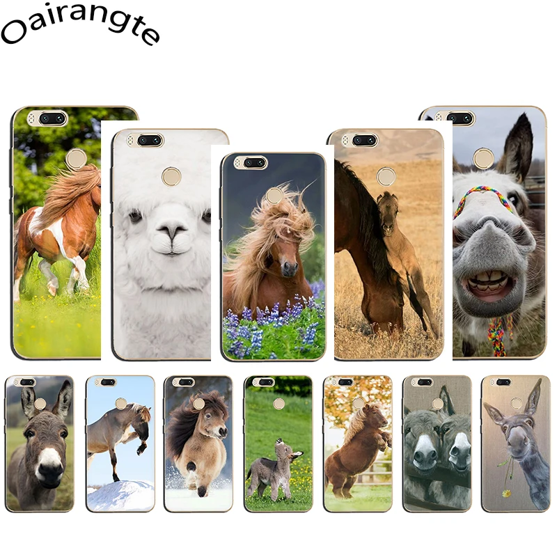 donkey funny Alpaca horse Hard Phone Cover Case for Xiaomi Mi 5 6 8 5S A1 A2 5X 6X F1 9 9SE MAX3 9T CC9e A3 pro | Мобильные телефоны