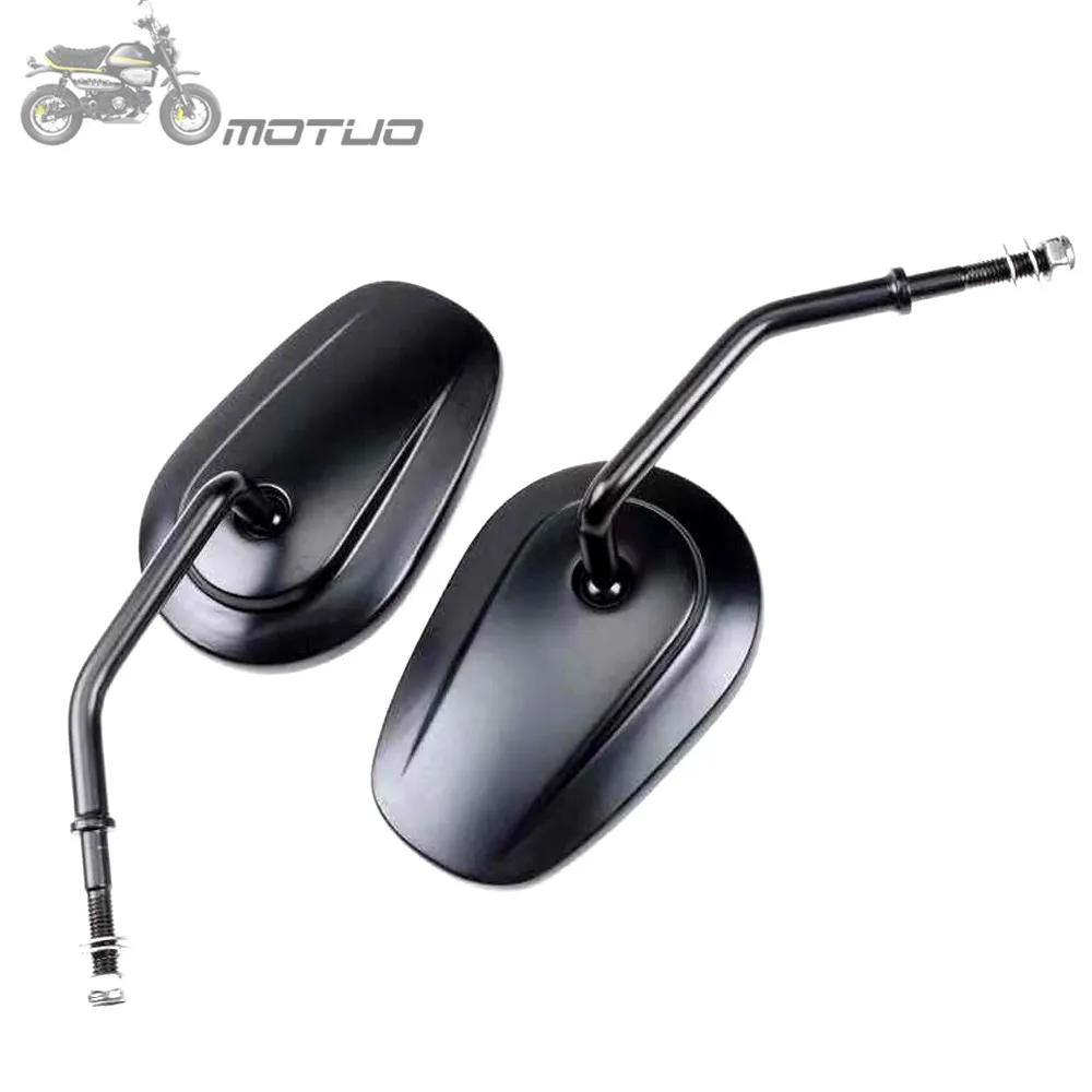 Espejo retroкозырек боковой ovalado cromado moto rcycle espejos para Harley Touring softtail Dyna Sportster XL 883 Fatboy Dyna Cho