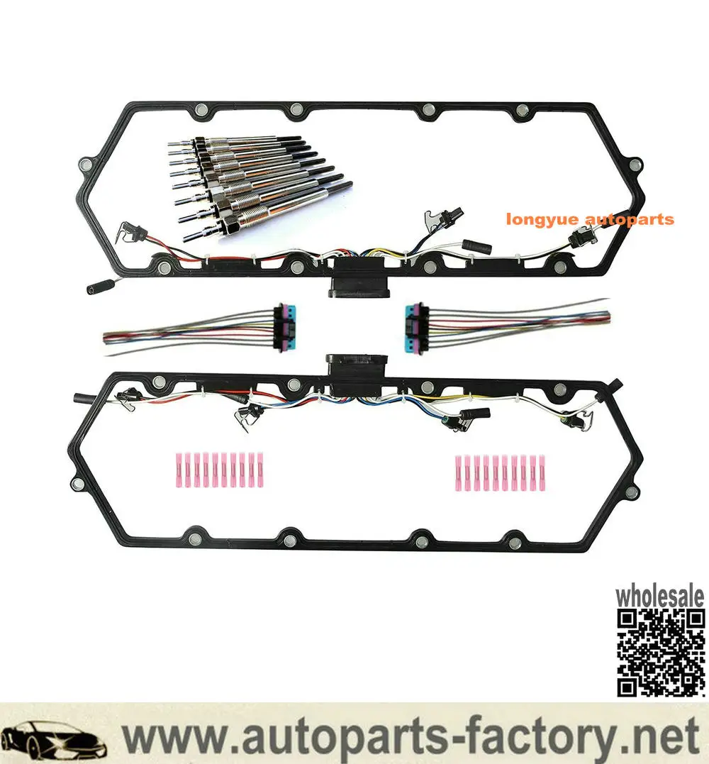 Longyue 97-03 Ford 7.3L прокладка клапанной крышки с комплектом свечей