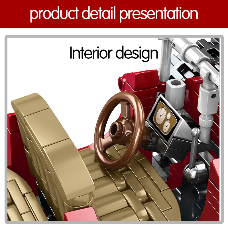 617 шт город классический автомобиль строительные блоки техника механический