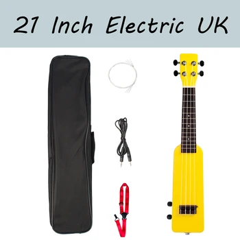 

21 Inch Okoume Electric Ukulele Ukelele With Free Gig Bag Hawaii Guitar Strap 4pcs Extra Strings