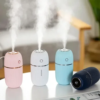 

Protable mini colorful 300ml USB LED light M sanitizing liquid humidifier air purifiy spray diffuser mist maker