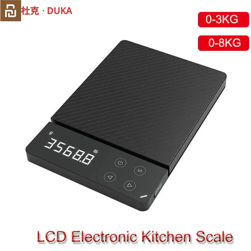 Youpin ATuMan DUKA ES1 0-3KG/8KG Household LCD Digital Electronic Scale Multi-function HD Backlit Food Scales | Электроника