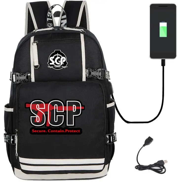 Scp безопасный содержит защитный рюкзак для книг новая Usb Заряженная сумка для компьютера школьные сумки Дорожная сумка для ноутбука - Цвет: 6