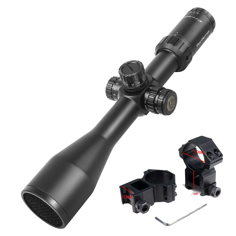 WESTHUNTER WT-F 4-16X50SFIR прицел ударопрочные оптические прицелы 30 мм трубчатые прицелы для охоты для винтовки. 308 - Цвет: hight 20mm mount
