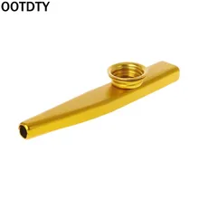 OOTDTY металлический казу рот флейта губная гармоника детский подарок партии малыш Золотой музыкальный инструмент