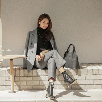 

New Women's Clothing Trouser for Women Jacket Pants Suit Office Business Ladies Suits Blazer Set Women Suits Two-piece Sets