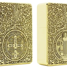 FXGZS 220 г латунный лазер двухсторонний отец Constantine 915S утолщаются брони керосиновая зажигалка
