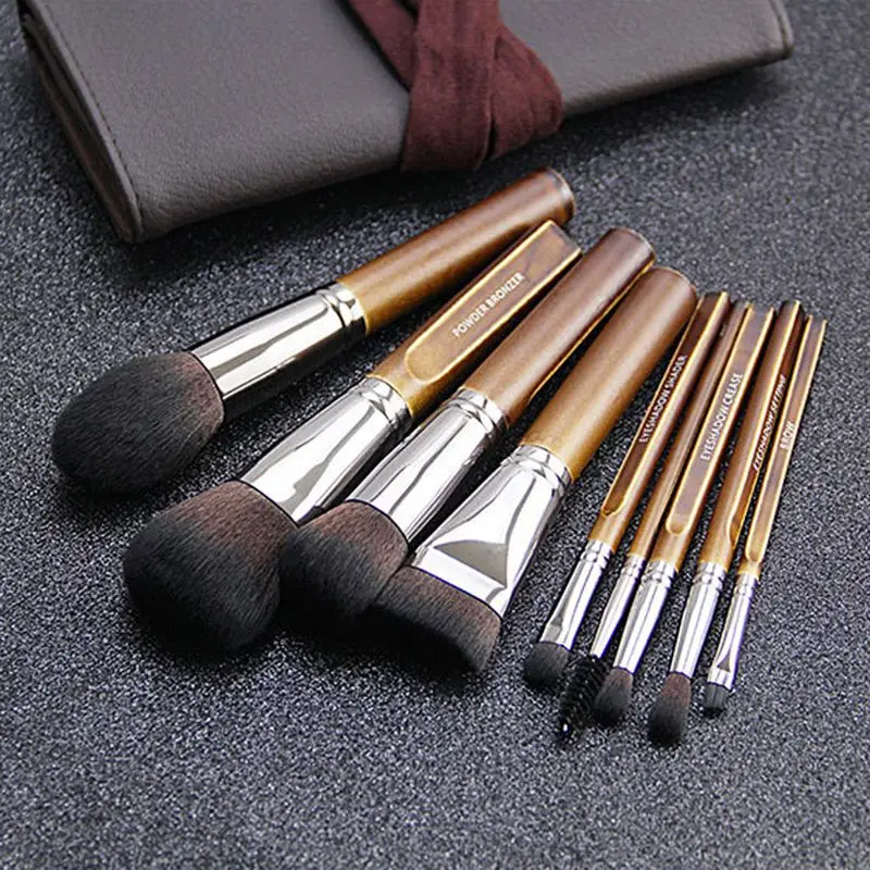 9pcs Makeup Brushes for Foundation Concealer Powder Blusher Eyebow for Starter 5