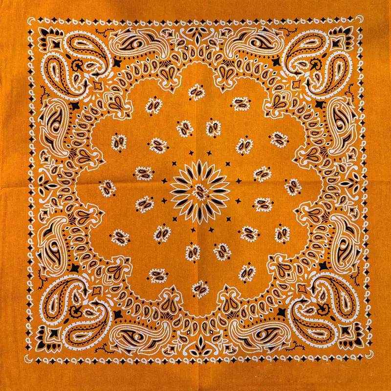 New Fashion Hip Hop 100% Cotton Bandana Square Scarf 55cm*55cm Black Red Paisley Headband Printed For Women/Men/Boys/Girls - Image 17