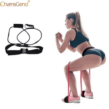 

CHAMSGEND Fitness Booty Butt Training Band Adjustable Waist Belt Pedal Exerciser Resistance Bands for Glutes Legs Muscle Workout