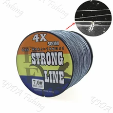 Новинка, 4 нити, прочная леска, плетеная, 500 м, леска, PE, мультифиламентная, для морской рыбалки, Премиум качество, сырой шелк, плетеная проволока для любой рыбалки