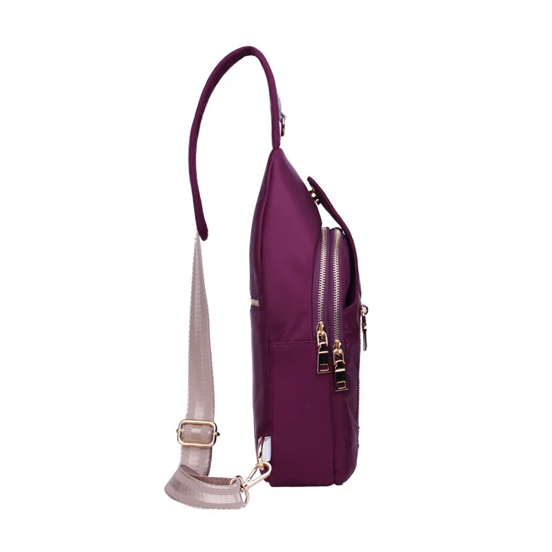 

2016 Spring Summer New Style Oblique Women's Nylon Chest Pack Men And Women Couples Chest Pack