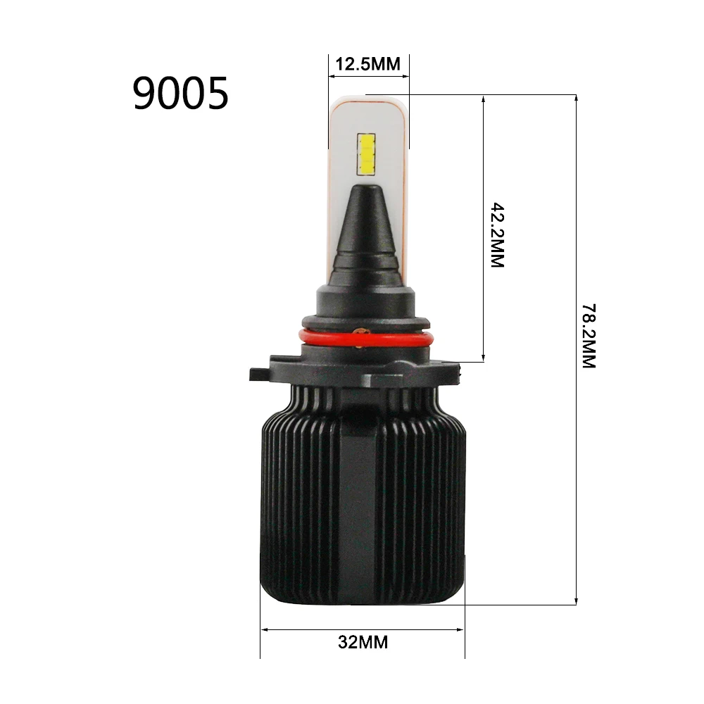 CN360 2 шт. светодиодный фар 9005/HB3 9006/HB4 9012(HIR2) Мини CSP светодиодные фары 40 Вт 8000lm 12v 6500k белый заменить авто лампы Новое поступление