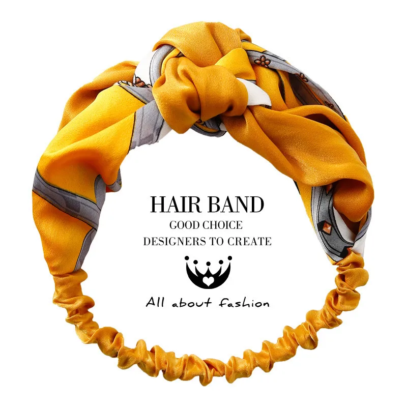 

New Bohemian Hair Bands Women Girls Print Headbands Fashion Cross Turban Bandage Elastic HairBands Hair Accessories Headwrap ins