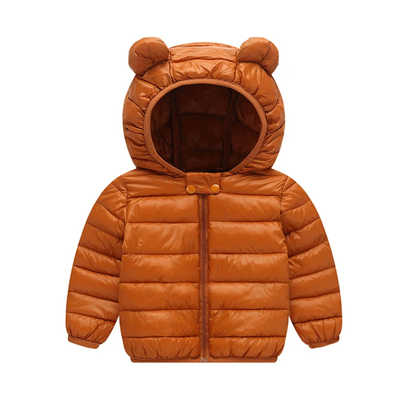 PRYDYC/зимняя куртка; куртка для маленьких девочек; однотонное пальто для девочек; детская теплая верхняя одежда с капюшоном; пальто; куртка для мальчиков; пальто; детская одежда унисекс