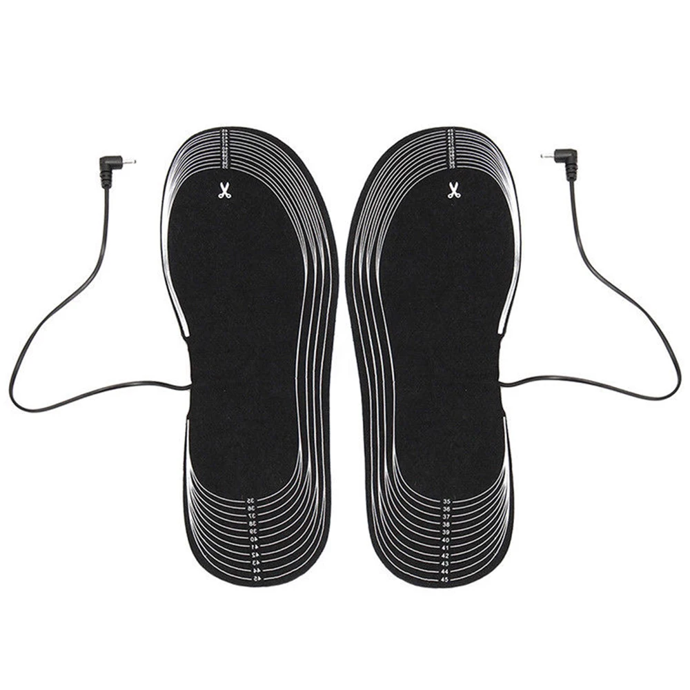 

Unisex Heating Heated Shoe Insoles Electric Foot Heated Winter Skiing Keep Warm Heater Insoles Socks With Battery Box