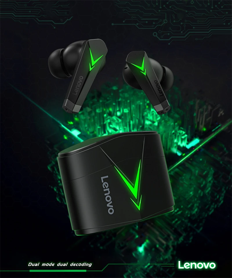 Lenovo auriculares inalámbricos con Bluetooth para videojuegos, audífonos  intrauditivos con reducción de ruido, baja latencia, LP6, LP7|Auriculares y  audífonos| - AliExpress